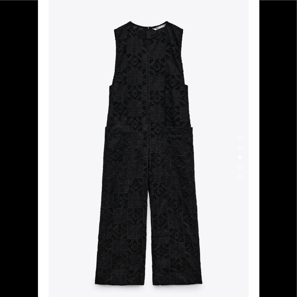 $130 limited edition embroidered openwork jumpsuit - Picture 2 of 5